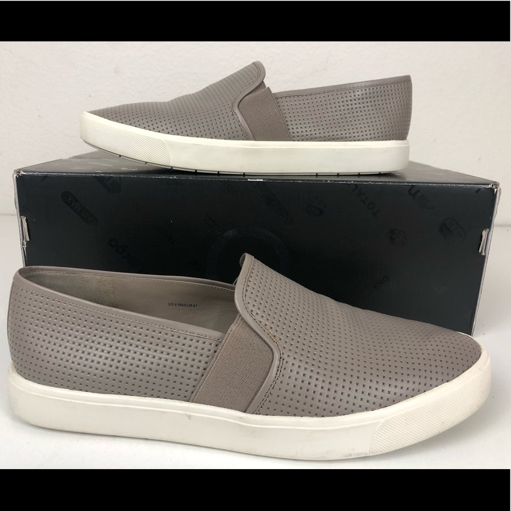 Vince Womens Loafer Flat Shoes Gray